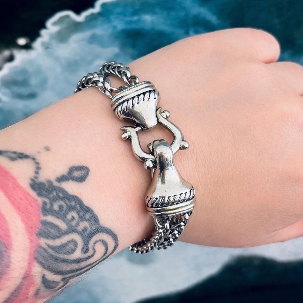 Vintage Silver Chain Bracelet